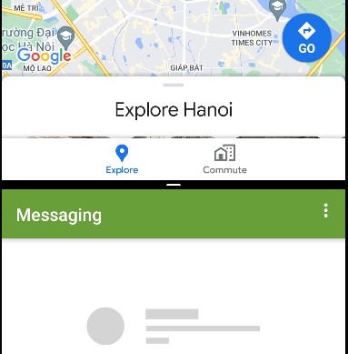 Android dùng đồng thời 2 ứng dụng cùng lúc với Split Screen - GheChua.Net