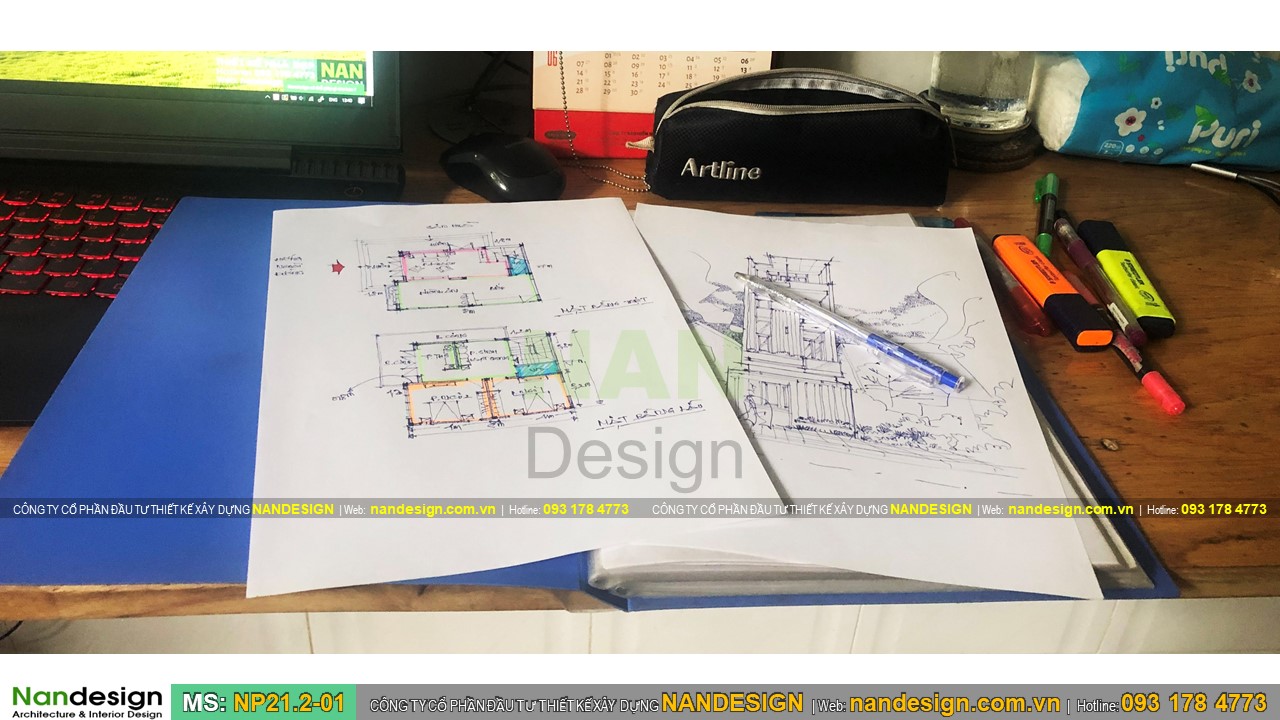 Sơ Phát Ý Tưởng Thiết Kế Nhà 7x8m