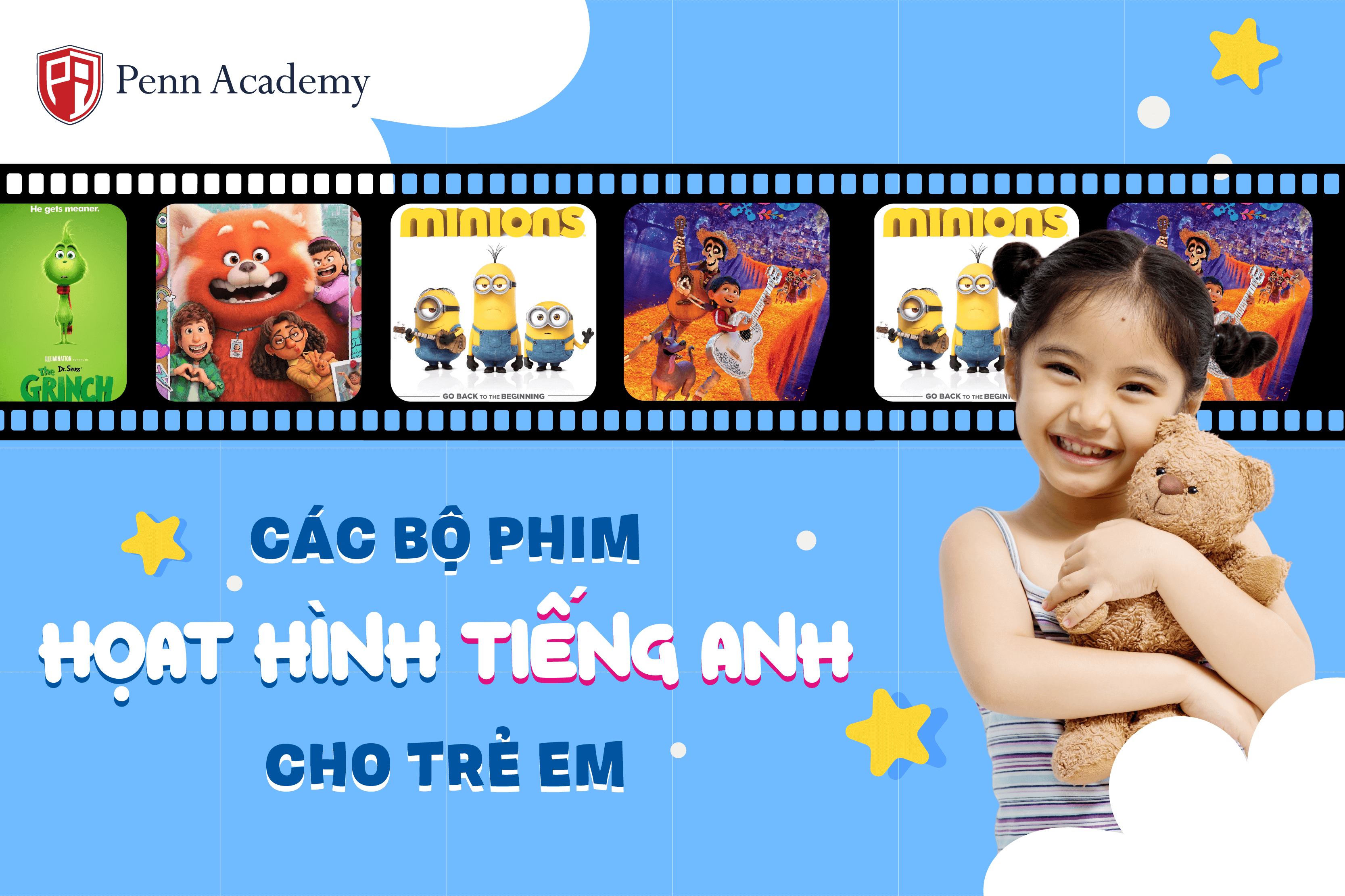 Các bộ phim hoạt hình tiếng Anh cho trẻ em