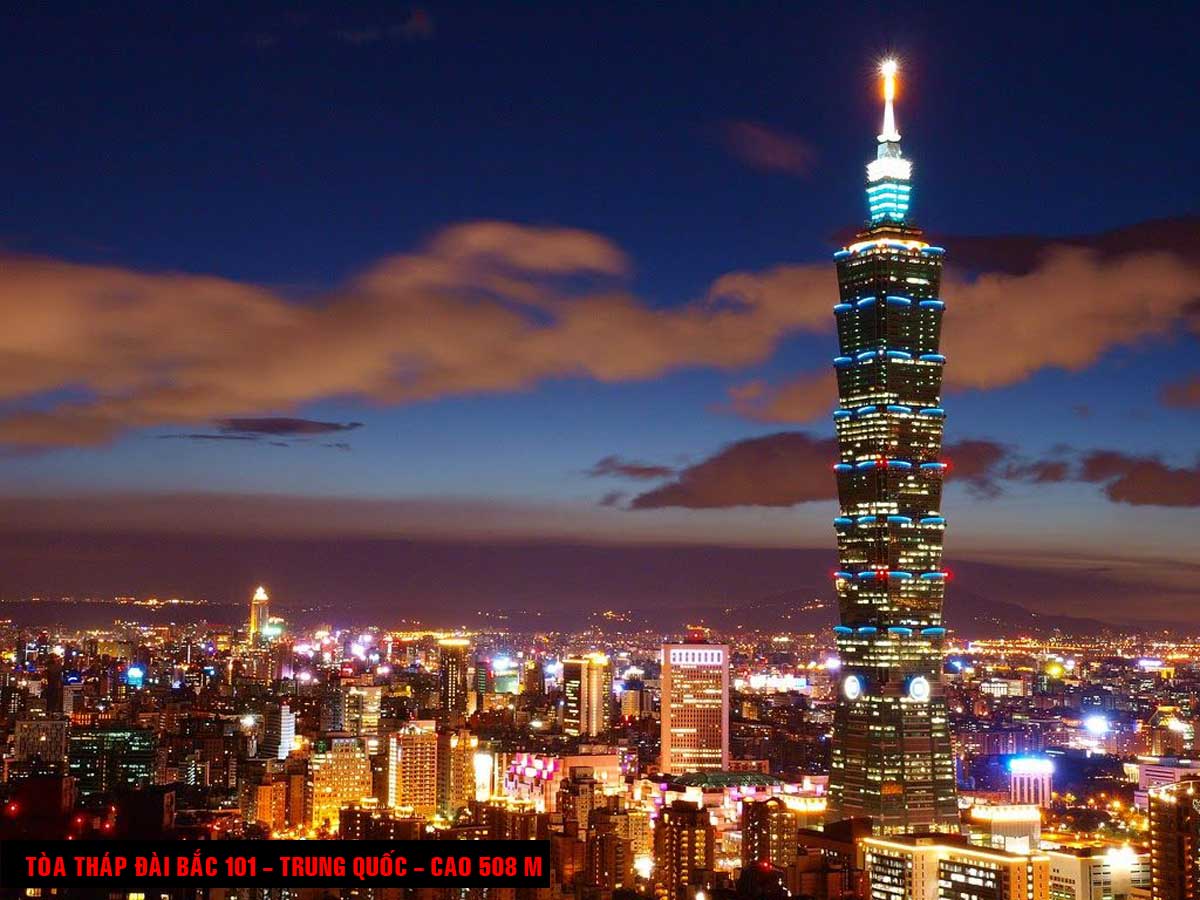 Tòa tháp Đài Bắc 101 Trung Quốc Cao 508 m - TOP 16 TÒA NHÀ CAO NHẤT THẾ GIỚI CẬP NHẬT MỚI NHẤT NĂM 2021