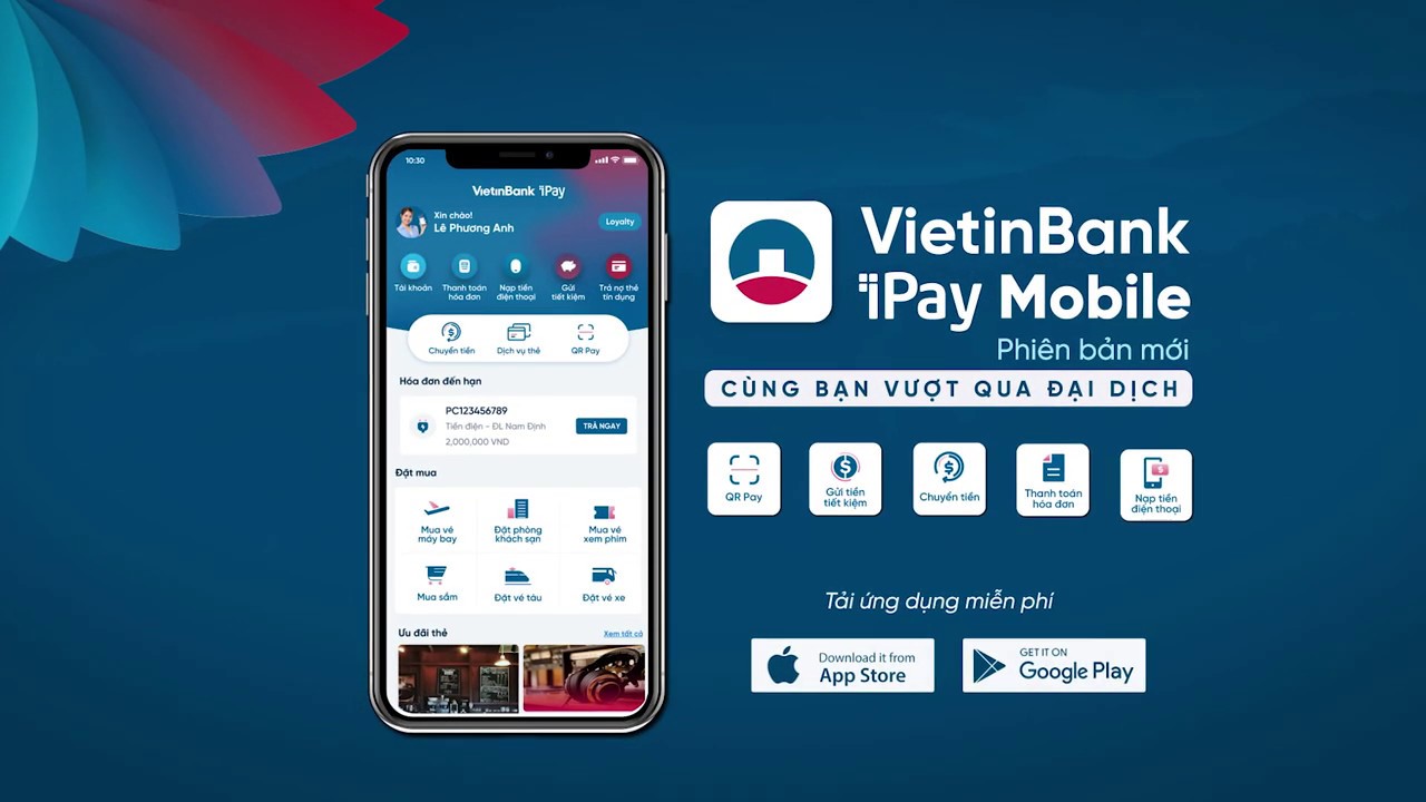 VietinBank iPay là một dịch vụ ngân hàng điện tử của VietinBank