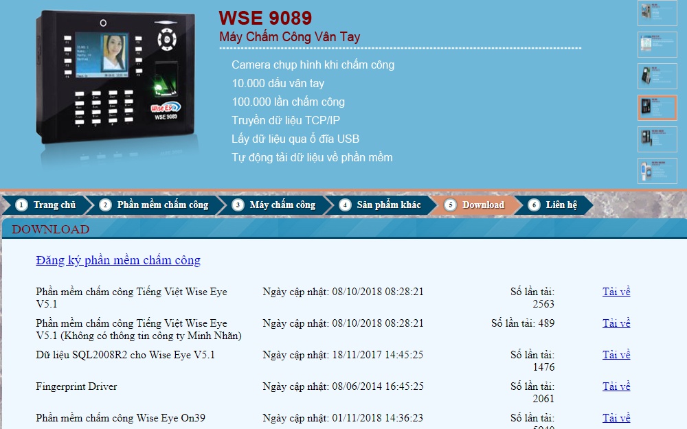 Review các phần mềm chấm côngWise Eyes là phần mềm chấm công thuộc dạng đầu tiên của Việt Nam nên chưa có chấm công online