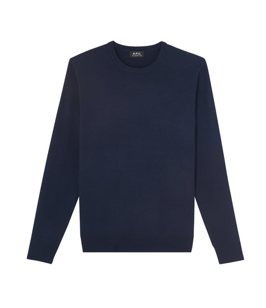 Sweaters A.P.C.mens Sweaters embroidered-logo cardigan