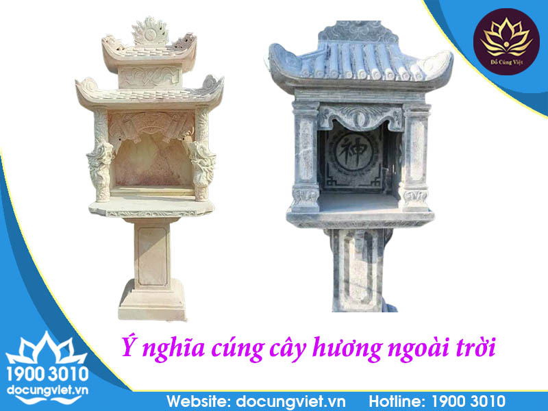 Ý nghĩa cúng cây hương ngoài trời