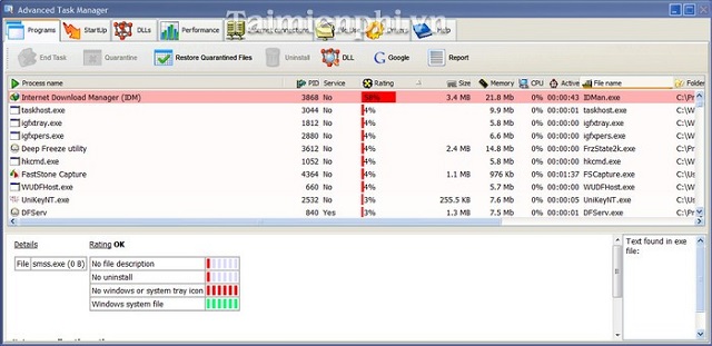 Advanced Task Manager - Phần mềm tắt các ứng dụng chạy ngầm