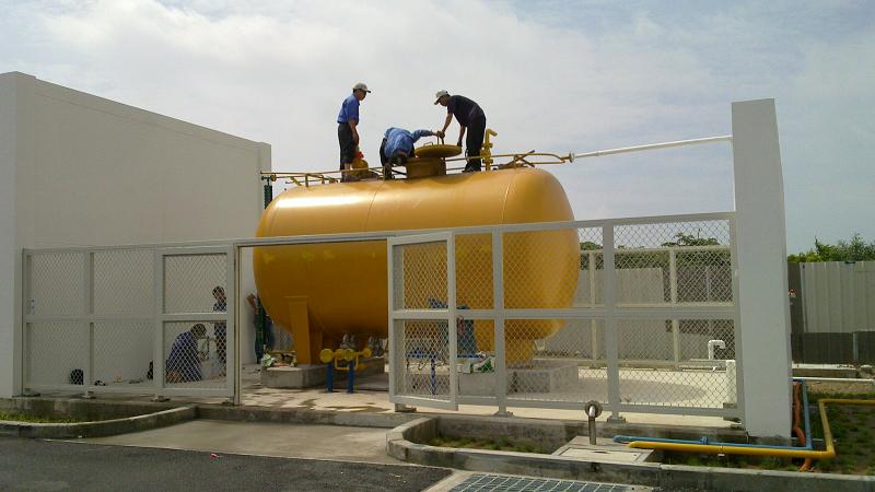 Bồn chứa hệ thống xử lý Amoniac áp dụng cho nước thải bẩn