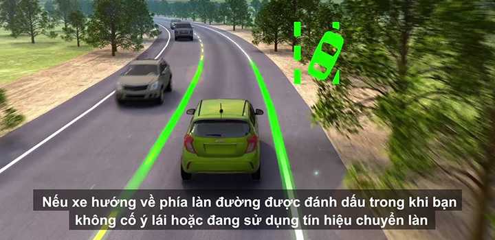 Công nghệ mới cảnh báo xe lệch làn đường