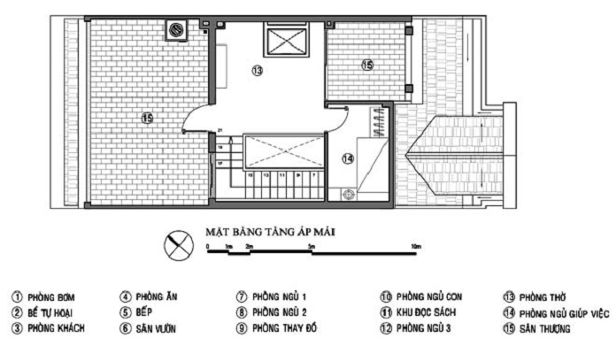 Ảnh 63: Mặt bằng tầng 4 có sân thượng để các gia đình vui chơi với nhau