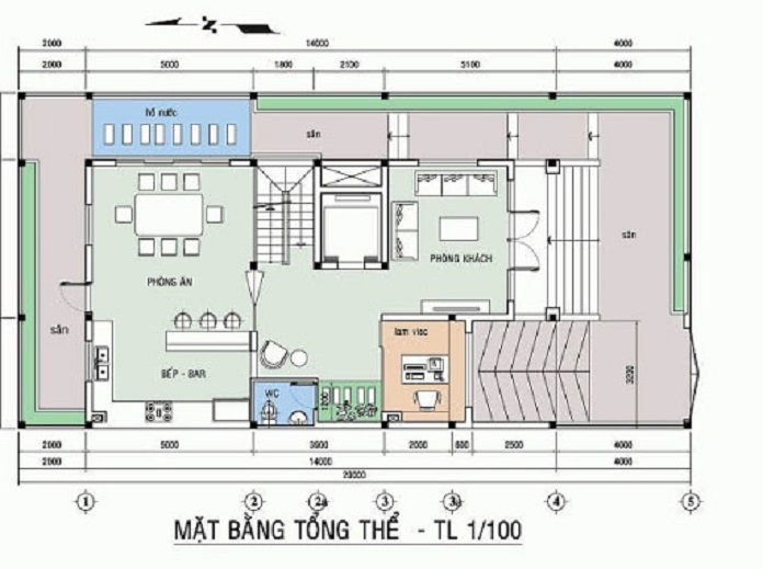 Ảnh 66: Bản vẽ thiết kế nhà mặt bằng tổng thể 