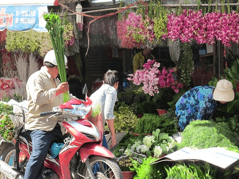 Người dân Sài Gòn háo hức đi lựa hoa bày Tết
