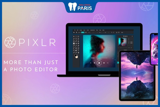 Pixlr là phần mềm photoshop online trên nhiều nền tảng