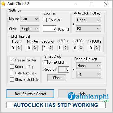 Tải Auto Click 2.2 - GS Auto Clicker 3.1.4, Tự động kích chuột trên má