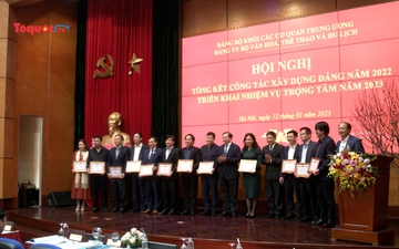 Bộ VHTTDL: Hội nghị tổng kết công tác xây dựng Đảng năm 2022, triển khai nhiệm vụ trọng tâm năm 2023