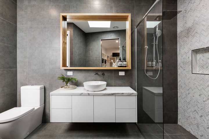 Bộ tủ lavabo đơn giản với thiết kế hiện đại