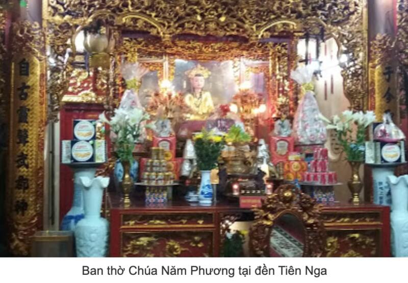 bà chúa năm phương đền tiên nga