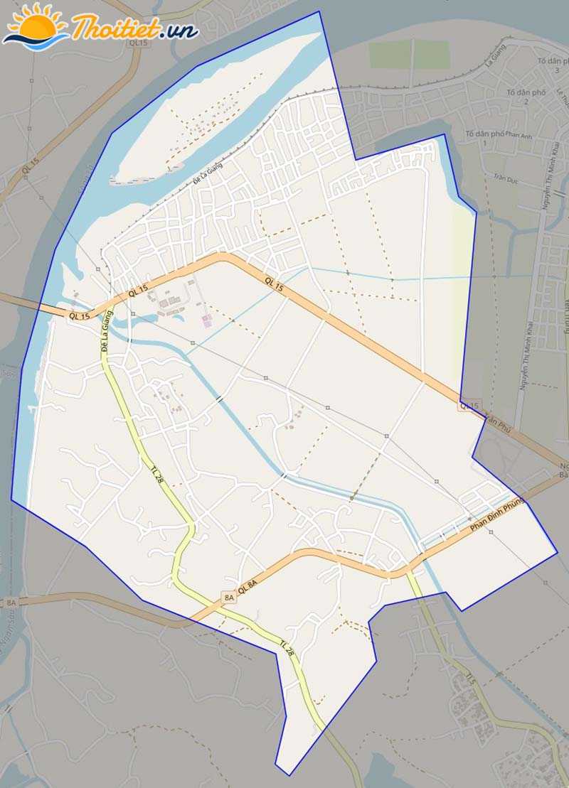 Bản đồ giao thông của xã Tùng Ảnh