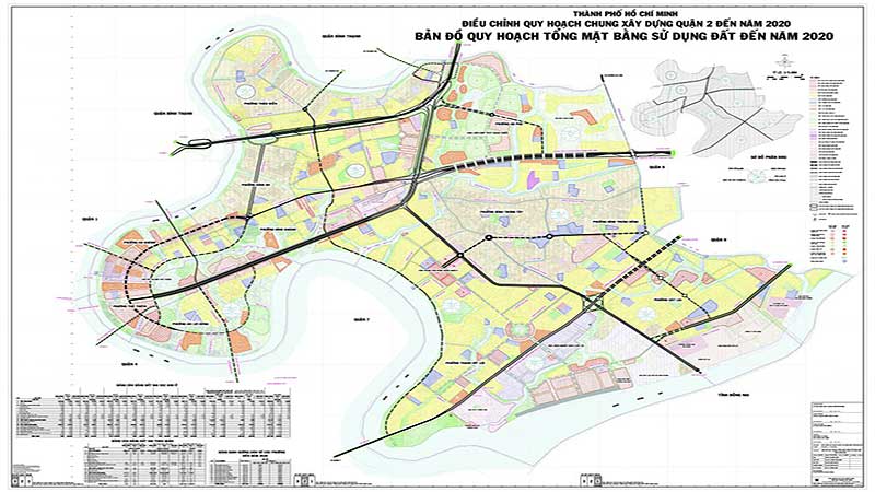 Cập nhật thông tin quy hoạch quận 2 mới nhất năm 2020