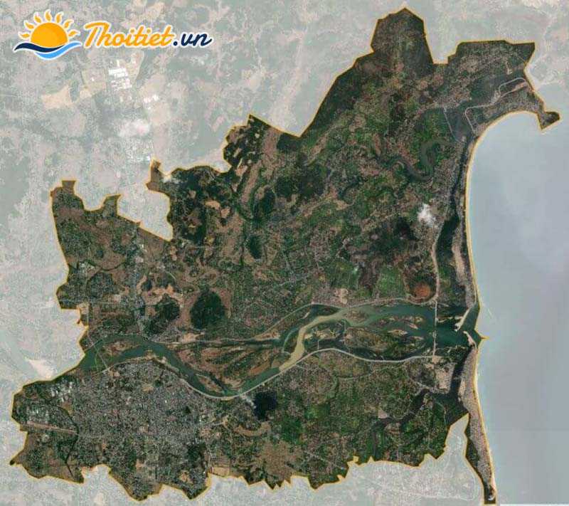 Bản đồ vệ tinh thành phố Quảng Ngãi