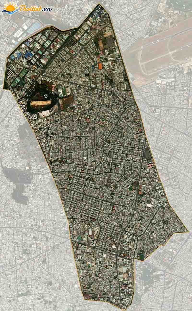 Bản đồ vệ tinh quận Tân Phú