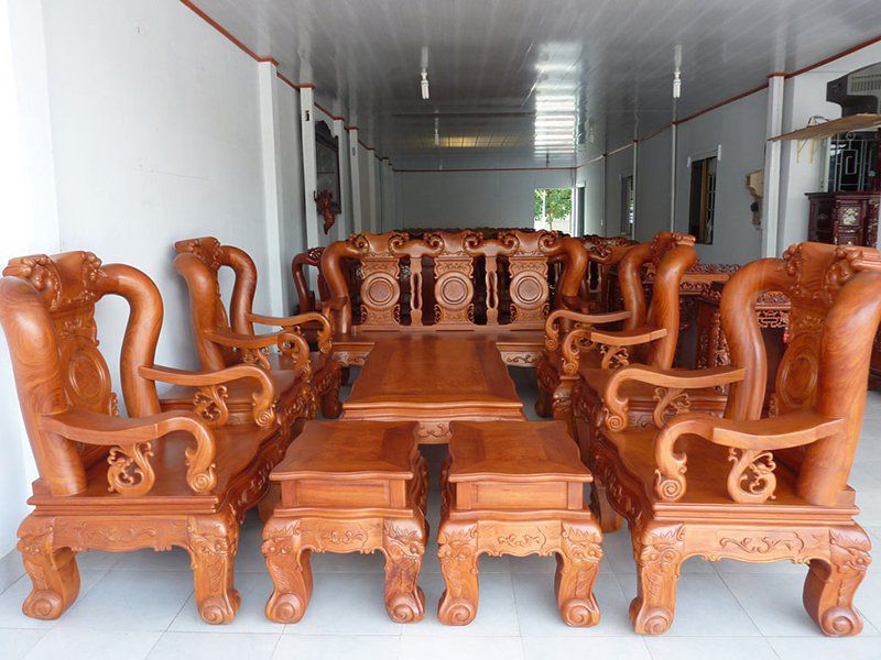bàn ghế gỗ phòng khách