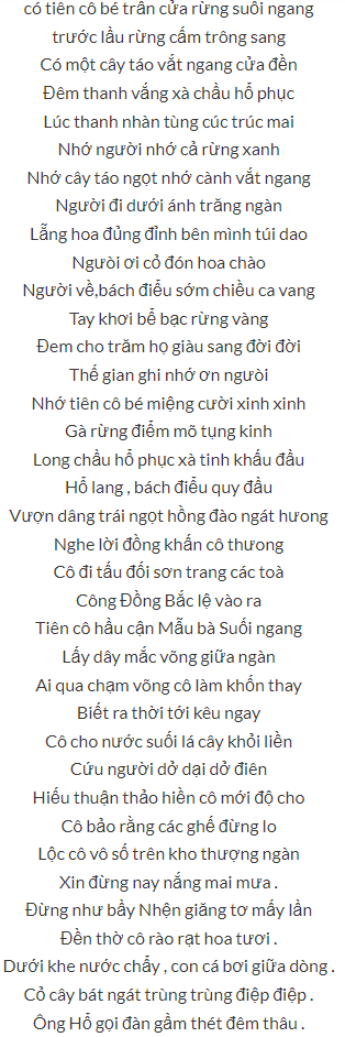 bản văn Cô Bé Suối Ngang 1