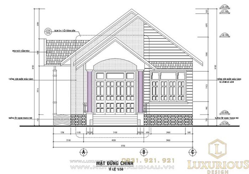 Bản Vẽ Nhà Cấp 4 Đẹp Tiết Kiệm Chi Phí