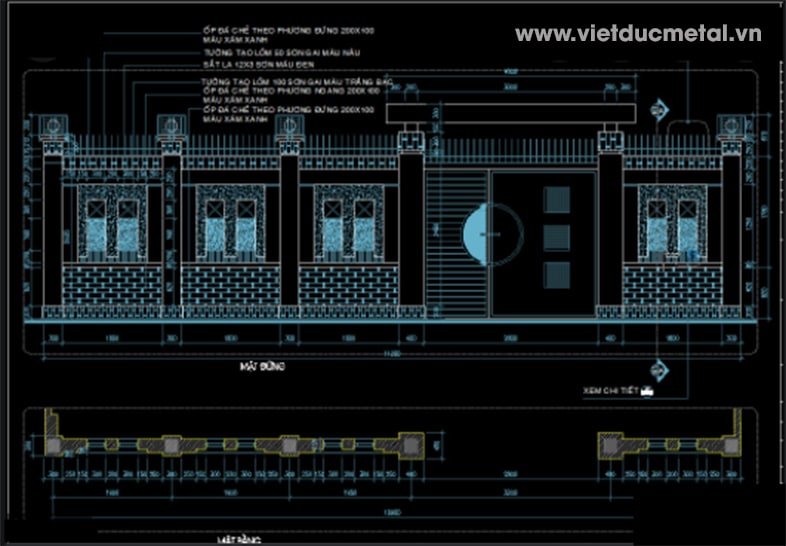 bản vẽ cổng nhà đẹp 3