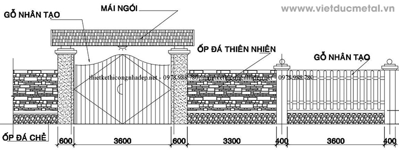 bản vẽ cổng nhà đẹp 4