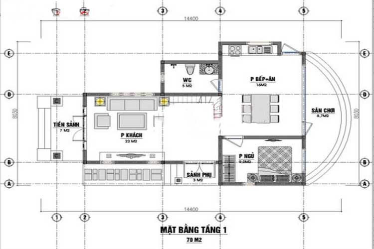 Nhà cấp 4 mái thái 2 mặt tiền trang nhã