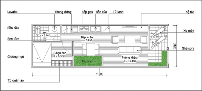 nhà nhỏ đẹp 40m2