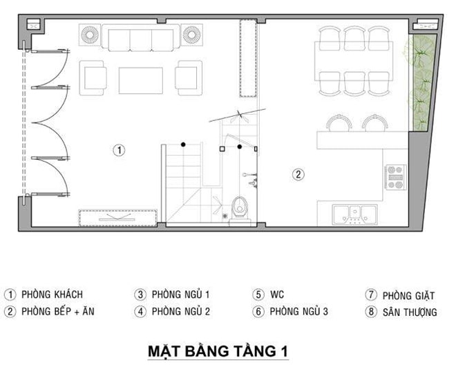 bản vẽ nhà ống 3 tầng 50m2