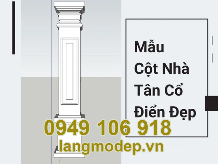 Bản vẽ thiết kế cột nhà bằng đá