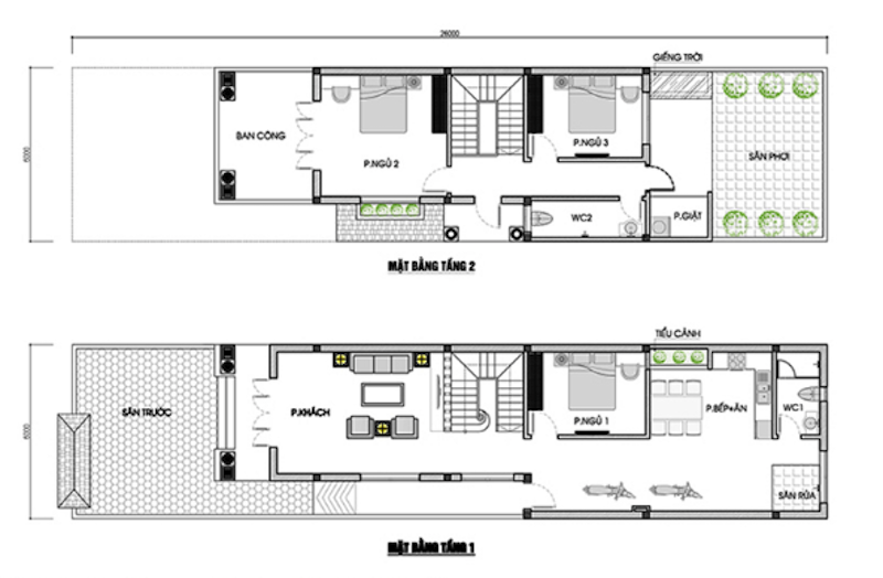 Mặt tiền 6m dành cho nhà 30m2 