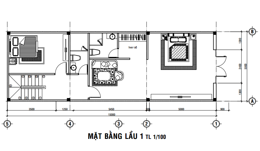 bản vẽ nhà 2 tầng