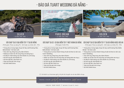 Bảng giá chụp hình cưới của Tuart Wedding tại Đà Nẵng - hình ảnh 1