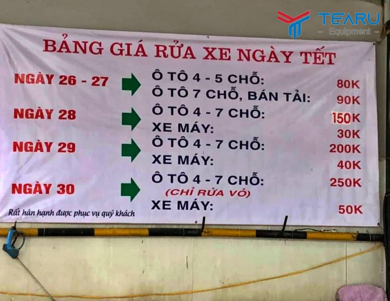 Giá rửa xe Tết sẽ đồng loạt tăng từ sau 23 âm lịch