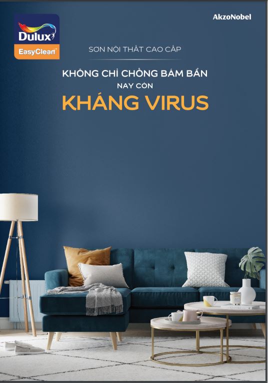 bảng màu dulux easyclean chống bám bẩn kháng virus