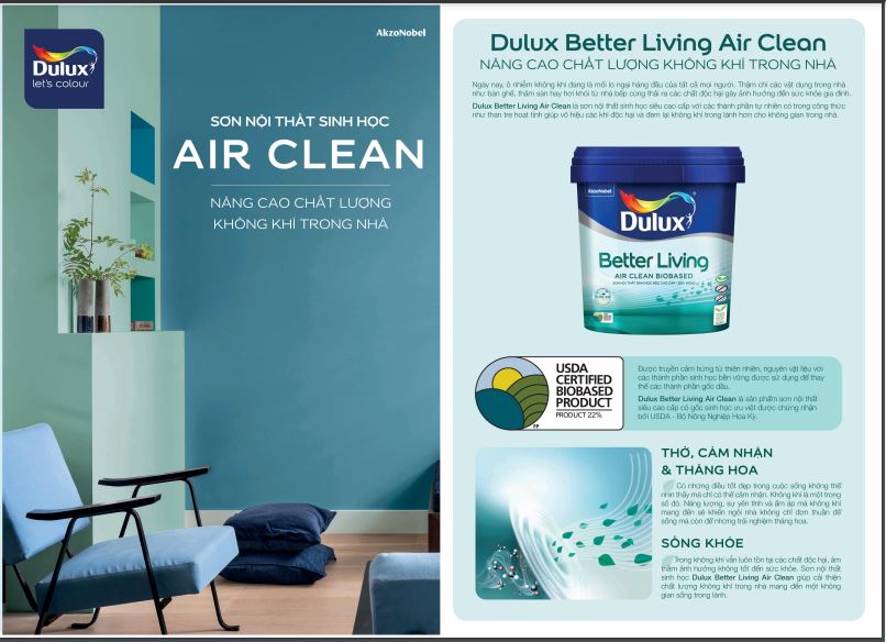 Bảng màu DULUX BETTER LIVING AIR CLEAN