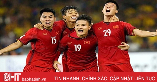 Bảng xếp hạng FIFA tháng 4/2019: Việt Nam tăng 1 bậc, Anh leo lên thứ 4