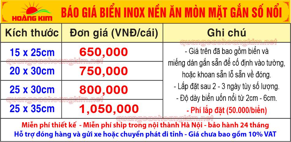 bao gia bien bang so nha inox an mon nen gan so noi - BIỂN SỐ NHÀ, BẢNG SỐ NHÀ ĐẸP, SANG TRỌNG, ĐA DẠNG MẪU MÃ