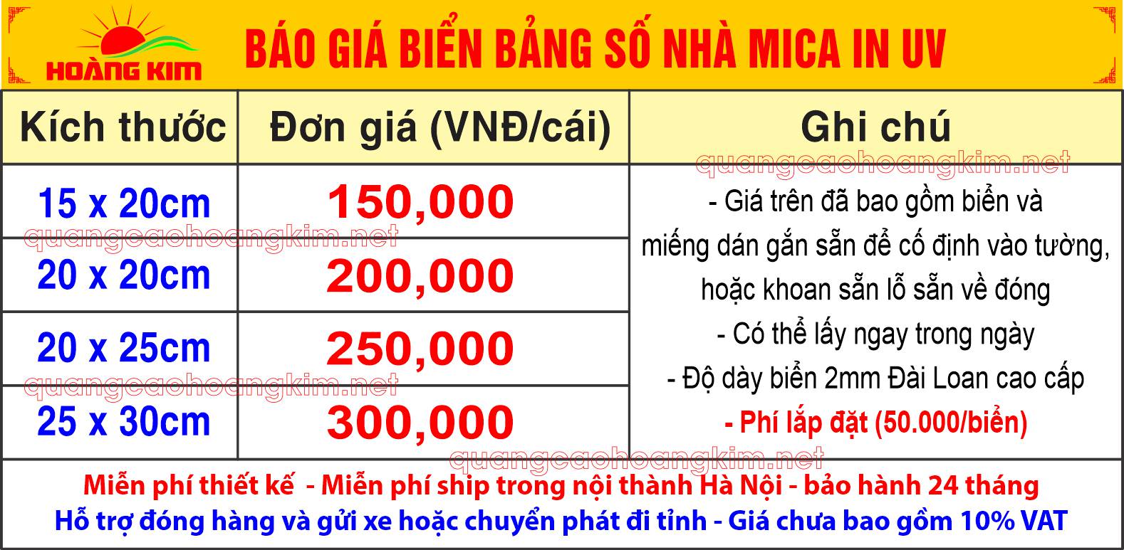 bao gia bien so nha bang so nha mica in uv - BIỂN SỐ NHÀ, BẢNG SỐ NHÀ ĐẸP, SANG TRỌNG, ĐA DẠNG MẪU MÃ