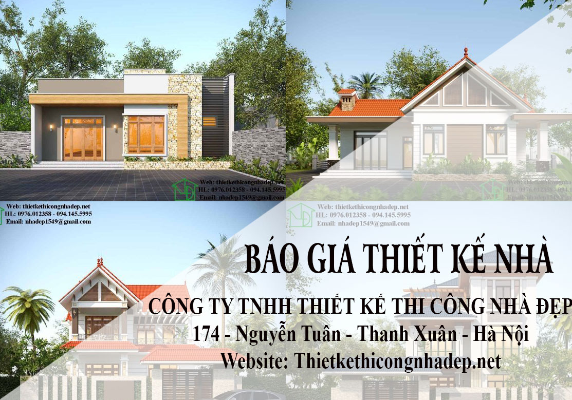 Báo giá thiết kế nhà đẹp