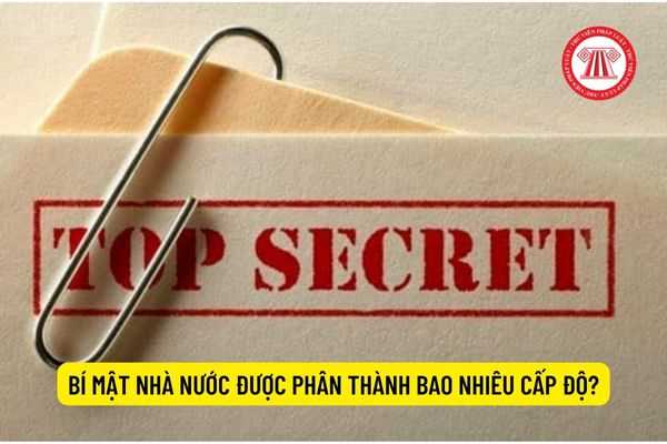 Bí mật nhà nước được phân thành bao nhiêu cấp độ?