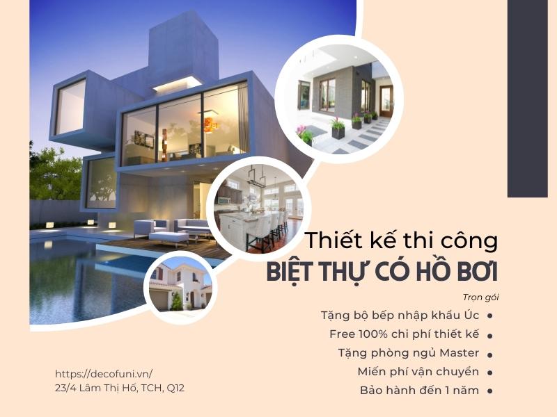 BST +17 Mẫu biệt thự có hồ bơi đẹp đặt bể chuẩn phong thủy