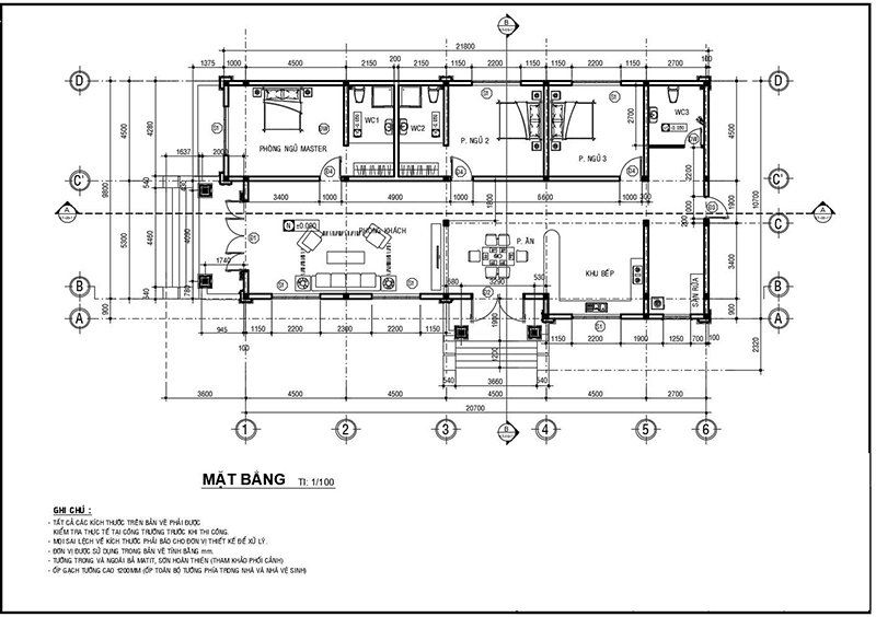 mặt bằng nhà cấp 4