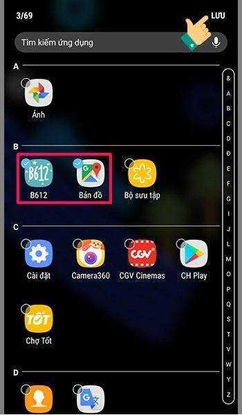 Cách ẩn ứng dụng trên Android máy Samsung