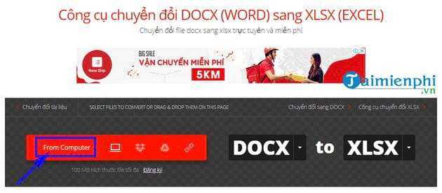 [TaiMienPhi.Vn] Cách chuyển file Word sang Excel
