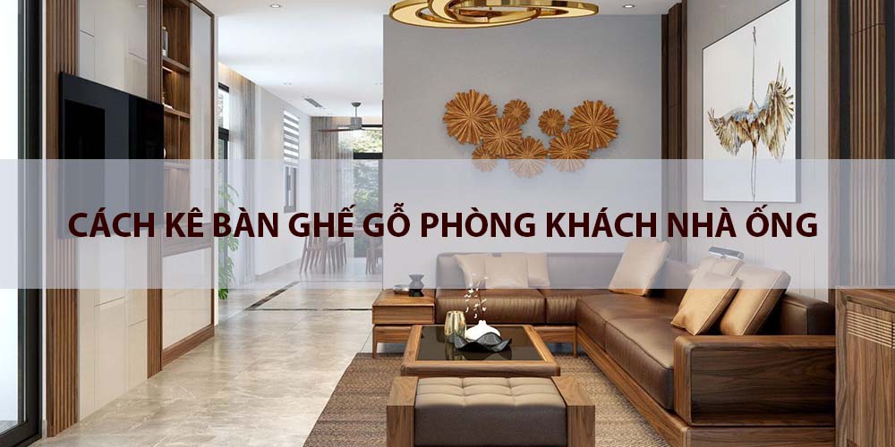 trang trí phòng khách nhà ống ngày tết