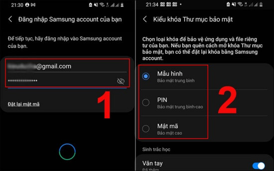 Cách kích hoạt thư mục bảo mật Samsung