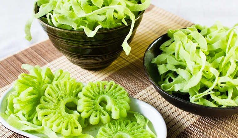 Mứt dừa hoa cúc matcha